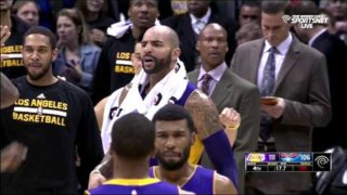 November 18, 2014 - Lakers vs. Hawks - Jordan Hill Crucial Tip In