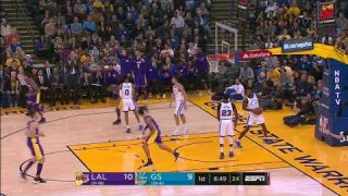 December 22, 2017 - Lakers vs. Warriors - 1st Quarter Team Highlights