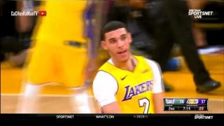 January 9, 2018 - Kings vs. Lakers - Lonzo Ball Off The Backboard To Julius Randle