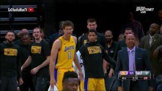 February 24, 2018 - Lakers vs. Kings - Julius Randle Monster And 1 Dunk On Bogdan Bogdanovic