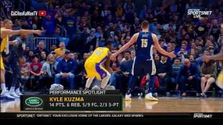 March 9, 2018 - Lakers vs. Nuggets - 4th Quarter Team Highlights