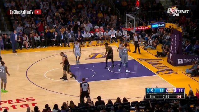 April 6, 2018 - Timberwolves vs. Lakers - 3rd Quarter Team Highlights
