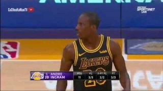 April 10, 2018 - Rockets vs. Lakers - Andre Ingram Makes His First Three Shots As A Laker