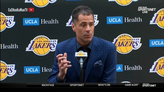 April 13, 2018 - 2017-2018 Exit Interviews - Magic Johnson & Rob Pelinka