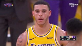 Lonzo Ball Steal And Kyle Kuzma Dunk - Nuggets vs. Lakers - October 25, 2018