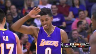 January 19, 2015 - Lakers vs. Suns - Nick Young 4 Point Play