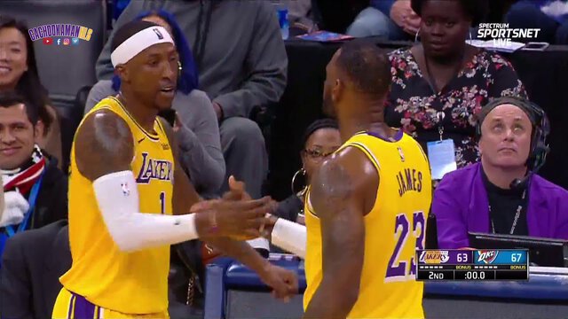 Kentavious Caldwell-Pope Buzzer Beating Three Pointer - Lakers vs. Thunder - November 22, 2019