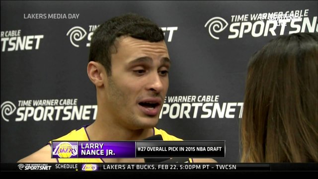 September 28, 2015 - Lakers Media Day - Larry Nance Jr. Interview