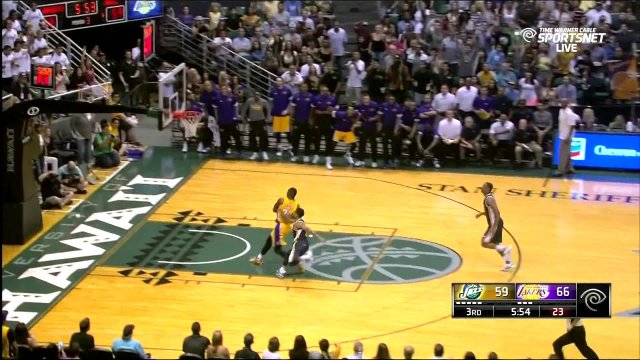 October 6, 2015 - Jazz vs. Lakers - Julius Randle Steal And Dunk