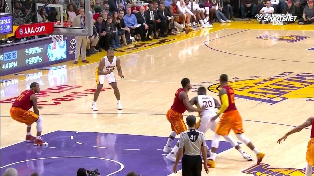 November 29, 2015 - Pacers vs. Lakers - Metta World Peace Big 4th Quarter Three Pointer