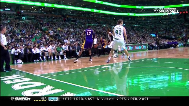December 30, 2015 - Lakers vs. Celtics - Jordan Clarkson Reverse Layup