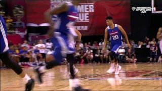 July 9, 2016 - 76ers vs. Lakers - Larry Nance Jr. Driving Dunk