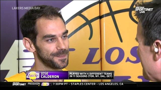September 26, 2016 - Lakers Media Day - Jose Calderon Interview