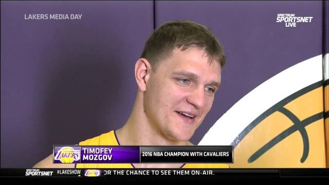 September 26, 2016 - Lakers Media Day - Timofey Mozgov Interview