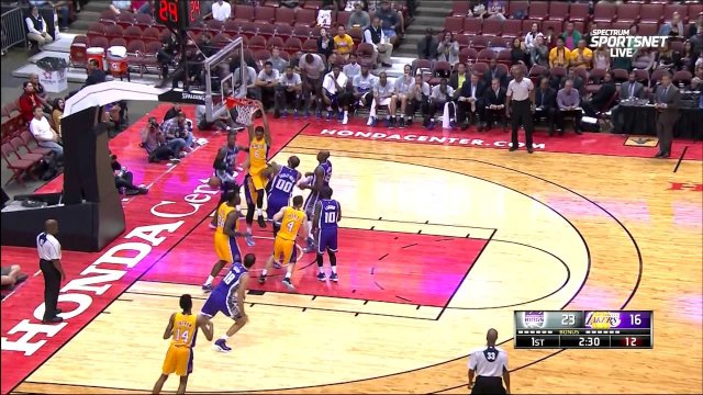 October 4, 2016 - Kings vs. Lakers - Marcelo Huertas Alleyoop To Jordan Clarkson