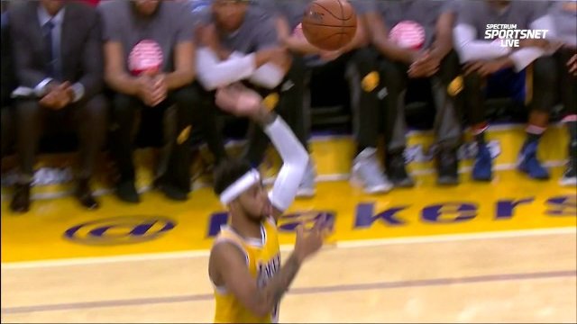 November 4, 2016 - Warriors vs. Lakers - D'Angelo Russell Alleyoop To Timofey Mozgov