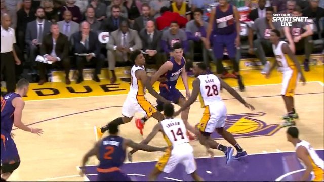 November 6, 2016 - Suns vs. Lakers - Brandon Ingram Block And Fastbreak Layup