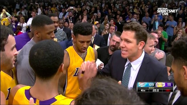 November 22, 2016 - Thunder vs. Lakers - Nick Young Game Winning Three Pointer