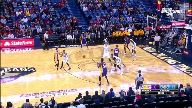 November 29, 2016 - Lakers vs. Pelicans - 1st Half Team Highlights