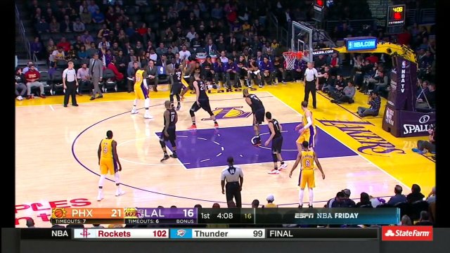December 9, 2016 - Suns vs. Lakers - 1st Half Team Highlights