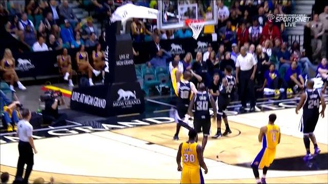 October 24, 2014 - Kings vs. Lakers - Jordan Clarkson Alleyoop To Roscoe Smith