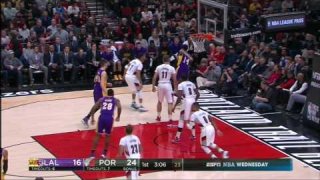 January 25, 2017 - Lakers vs. Trail Blazers - 1st Quarter Team Highlights