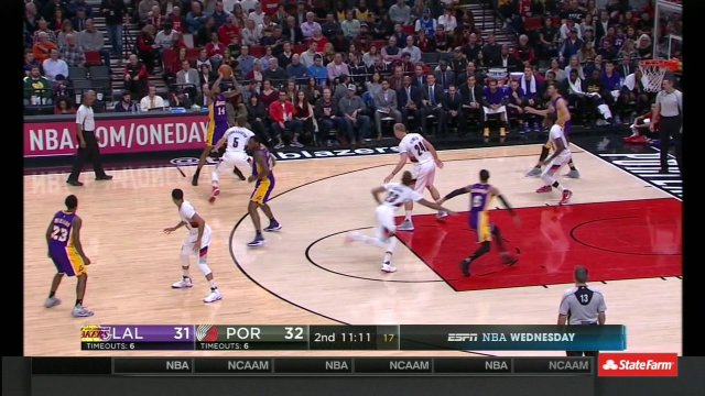 January 25, 2017 - Lakers vs. Trail Blazers - 1st Half Team Highlights