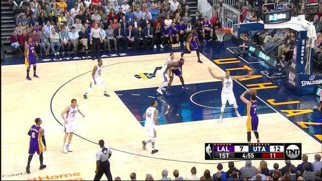 January 26, 2017 - Lakers vs. Jazz - 1st Quarter Team Highlights