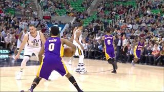 January 26, 2017 - Lakers vs. Jazz - 4th Quarter Team Highlights