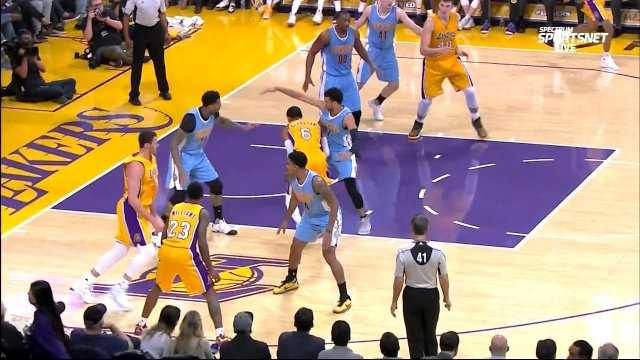 January 31, 2017 - Nuggets vs. Lakers - 2nd Quarter Team Highlights