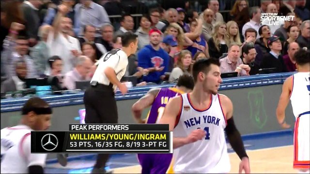 February 6, 2017 - Lakers vs. Knicks - 4th Quarter Team Highlights
