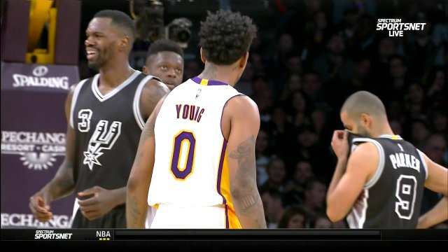 February 26, 2017 - Spurs vs. Lakers - 3rd Quarter Team Highlights