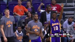 March 9, 2017 - Lakers vs. Suns - D'Angelo Russell Dagger Three Pointer