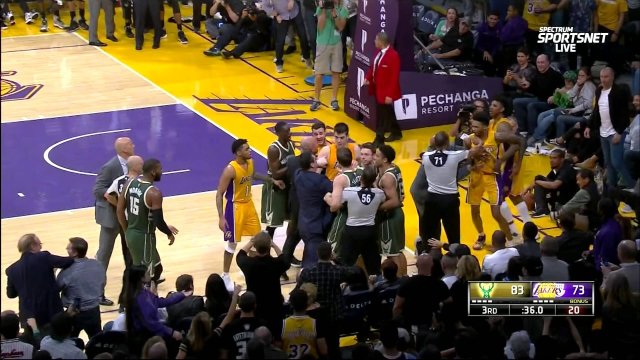 March 17, 2017 - Bucks vs. Lakers - 3rd Quarter Team Highlights